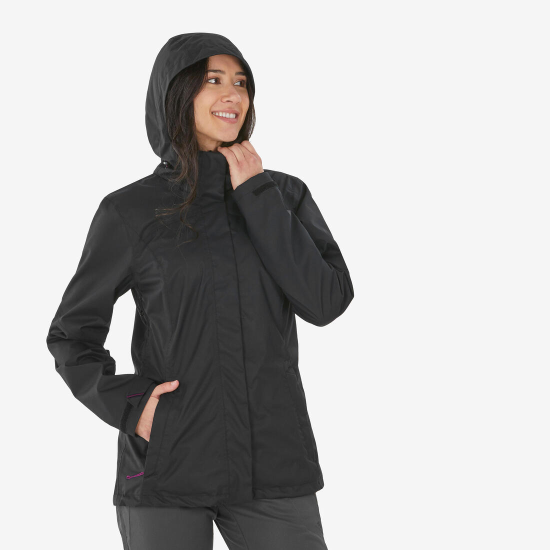 Veste de randonnée imperméable femme, MH100
