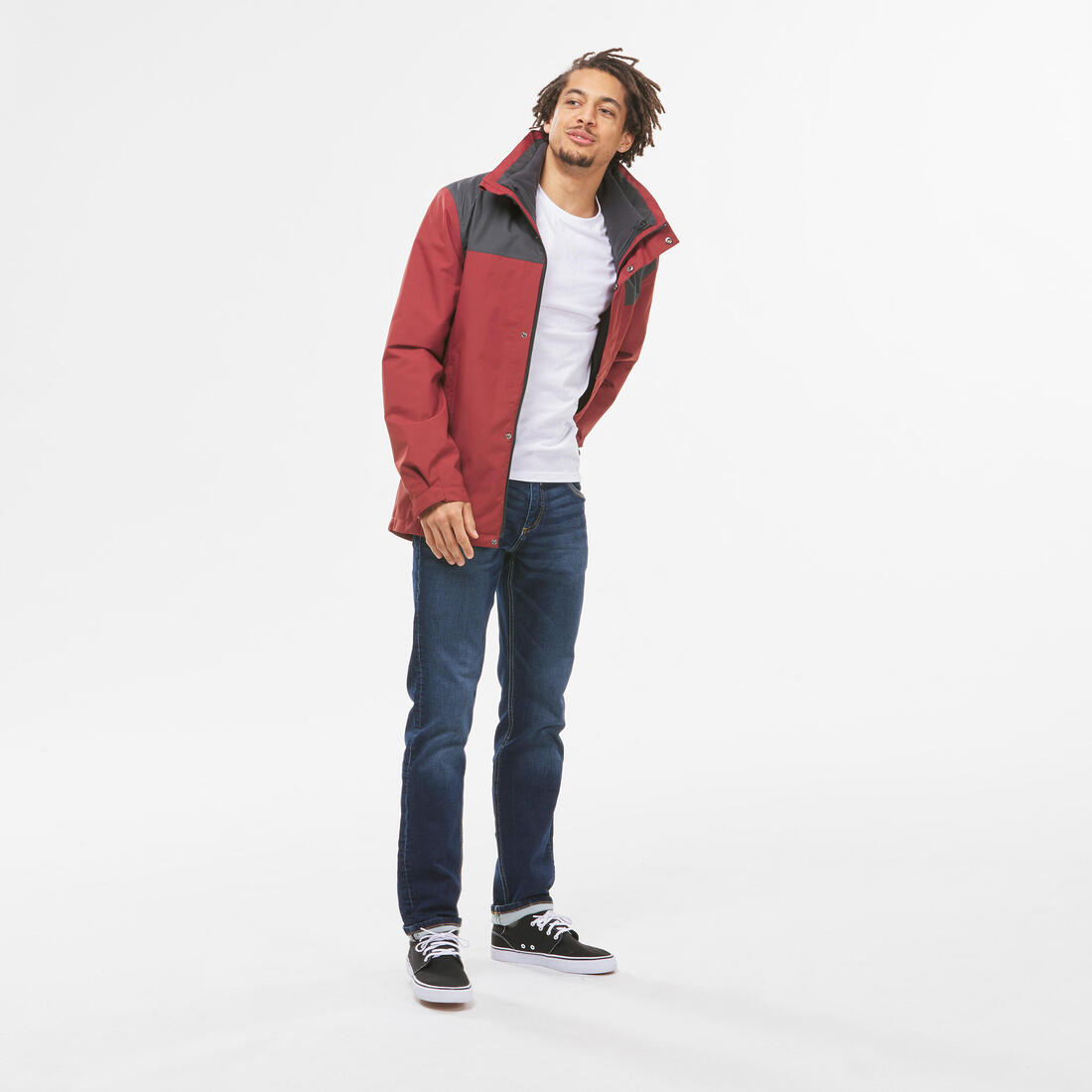 Veste 3en1 de randonnée 0°C imperméable homme, NH100