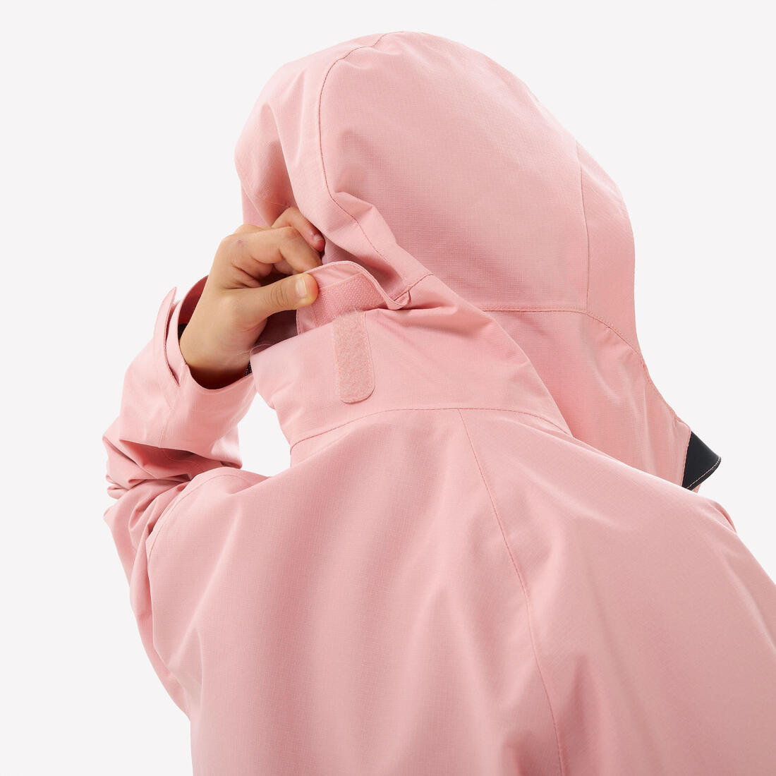 Veste de randonnée montagne imperméable légère enfant 7-15 ans, MH900 rose