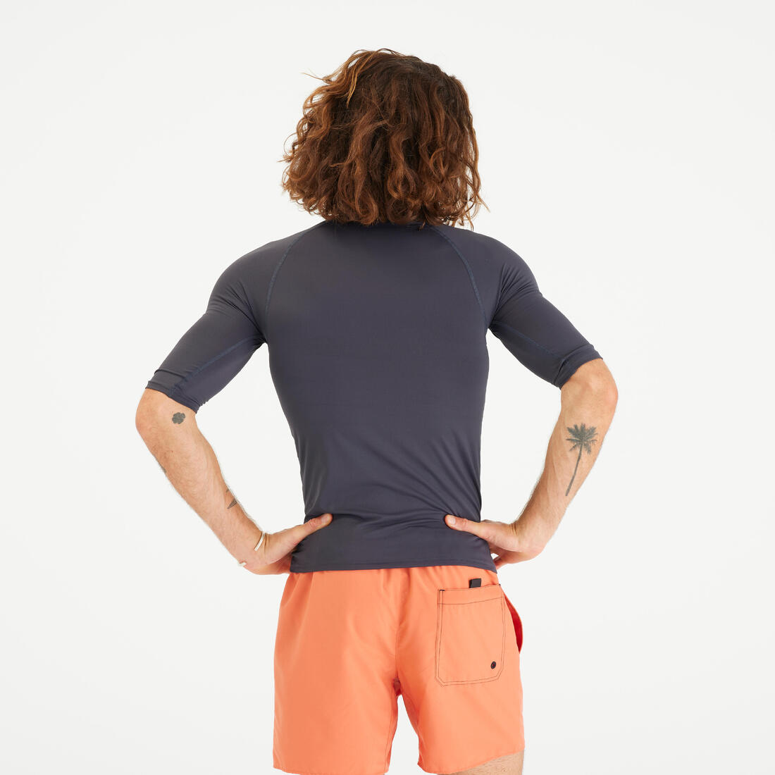 Tee shirt anti uv surf top 100 manches courtes homme