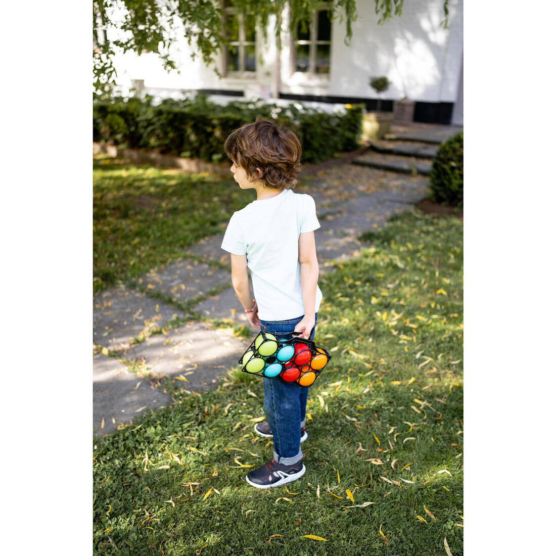 Jeu de 8 boules de pétanque en plastique