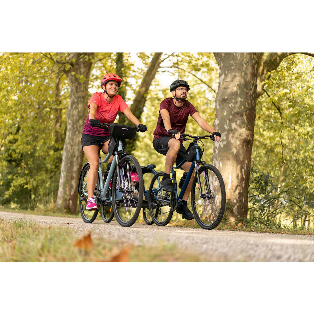 VÉLO TOUT CHEMIN RIVERSIDE 500 VERT D'EAU