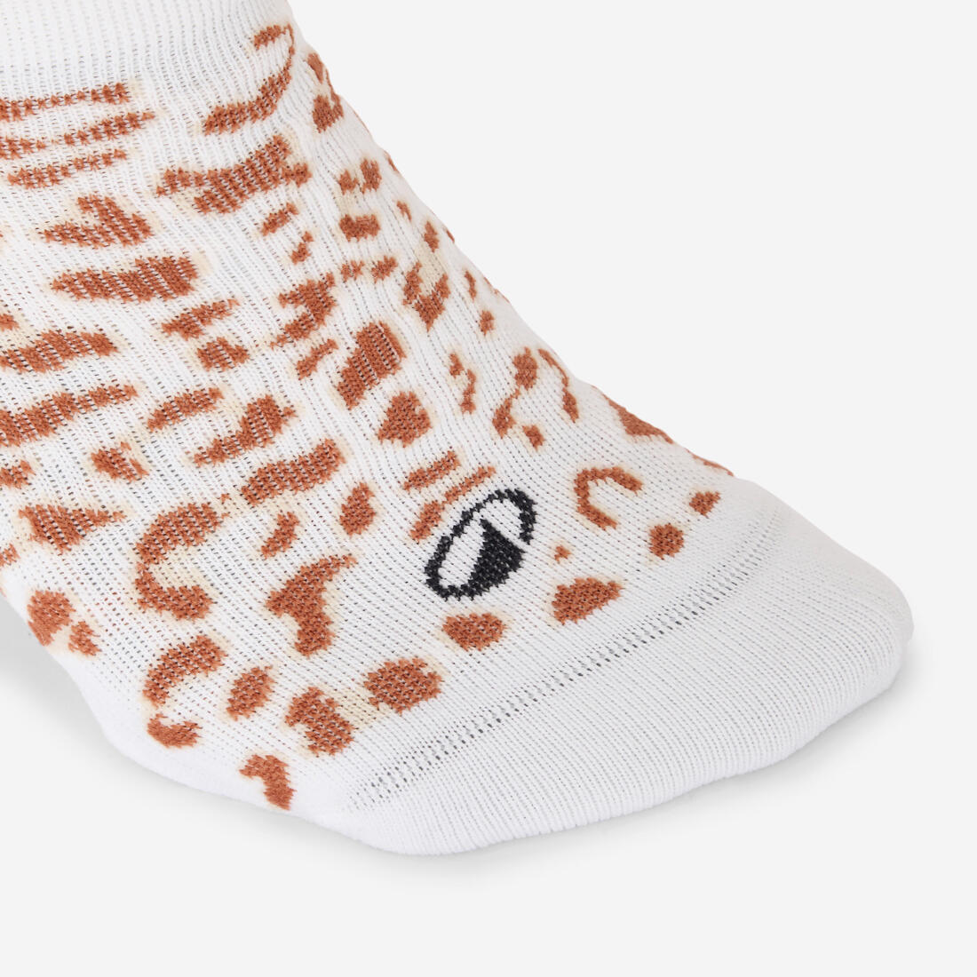 Chaussettes invisibles de fitness x3 femme, vert marron et