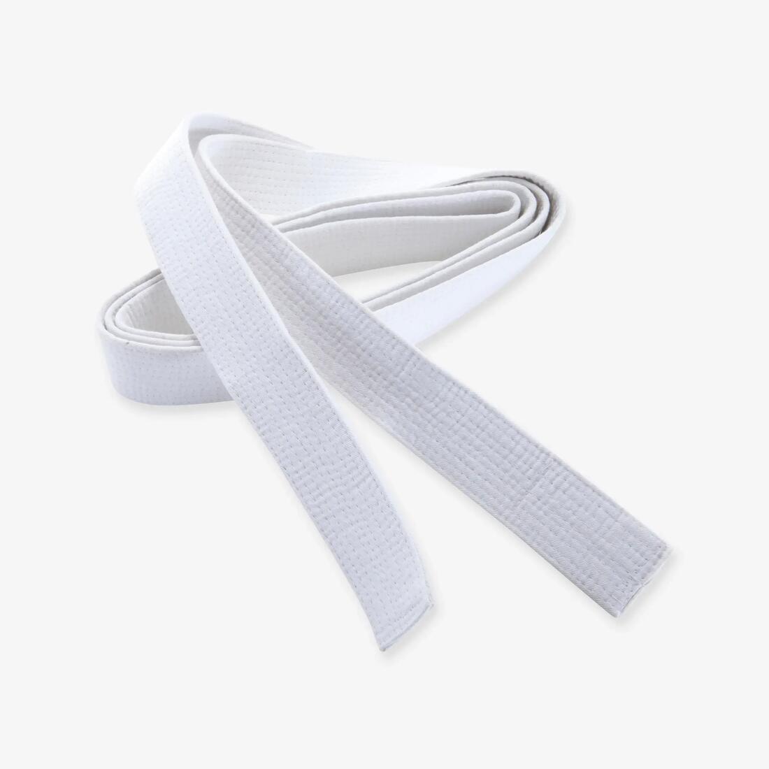 CEINTURE ARTS MARTIAUX PIQUÉE 3.10 m BLANC