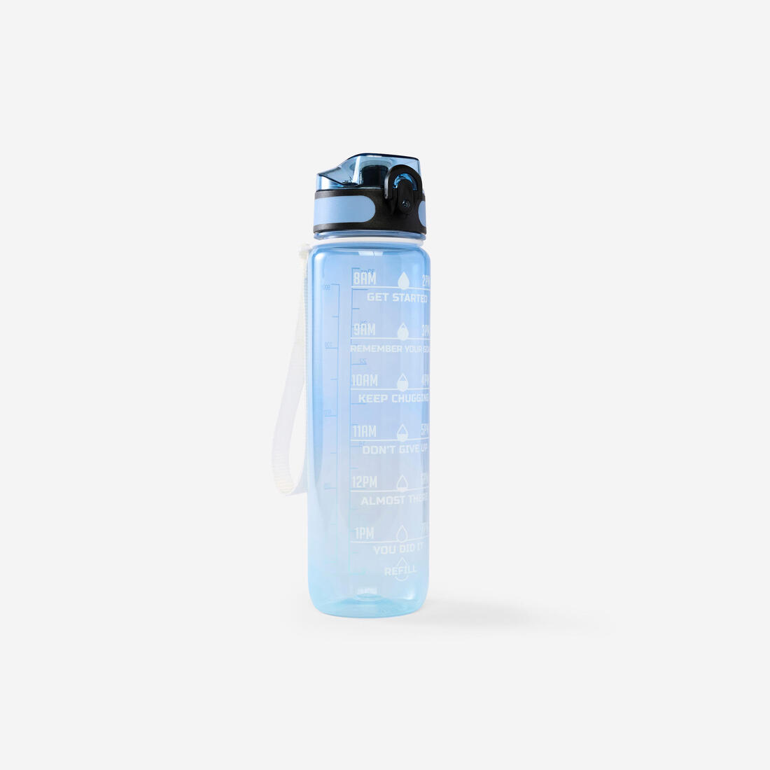 Gourde de fitness motivation 1 litre