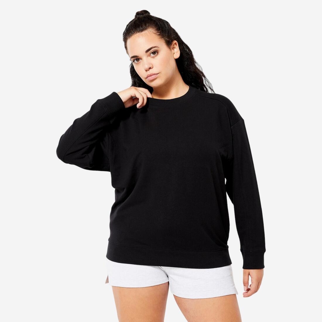Sweat oversize femme - noir – noir ultra