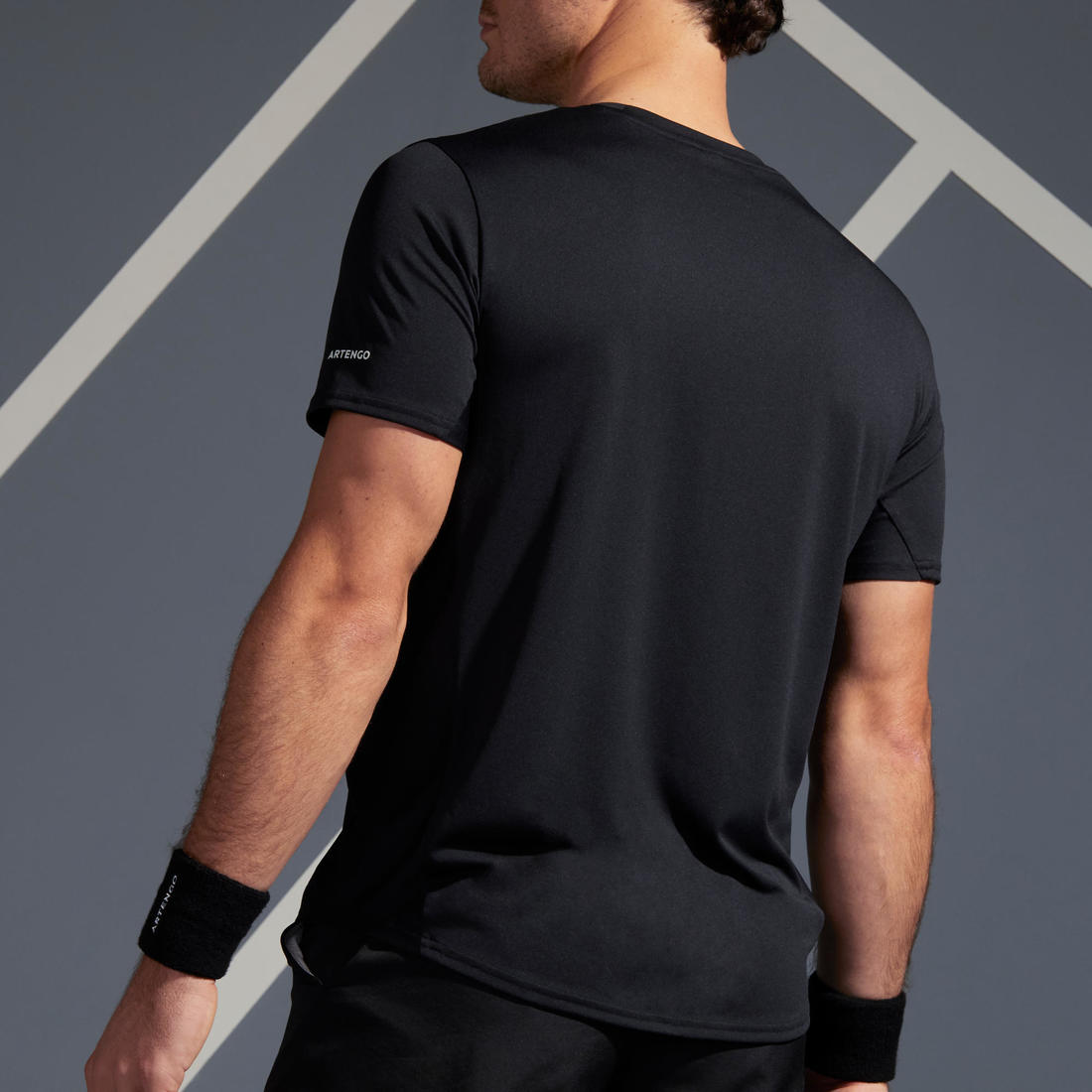 T-Shirt de tennis manches courtes homme - Essential blanc