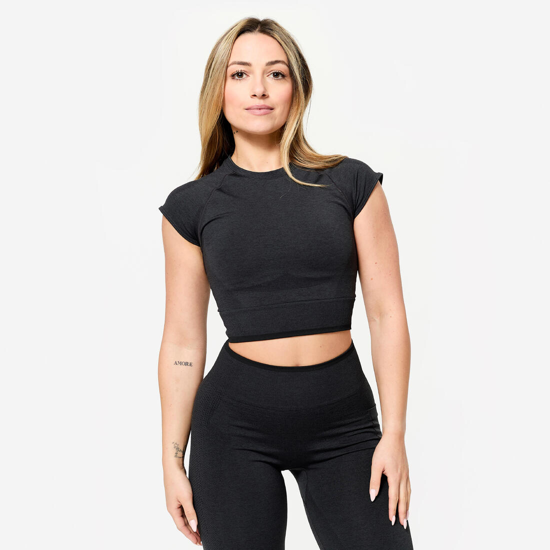 Crop top seamless de musculation femme