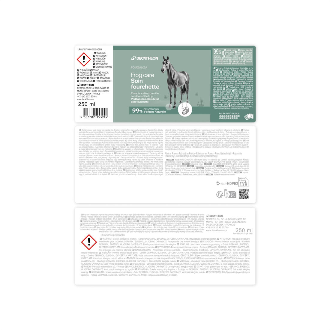 Soin fourchette équitation naturel 2 en 1 Cheval et Poney