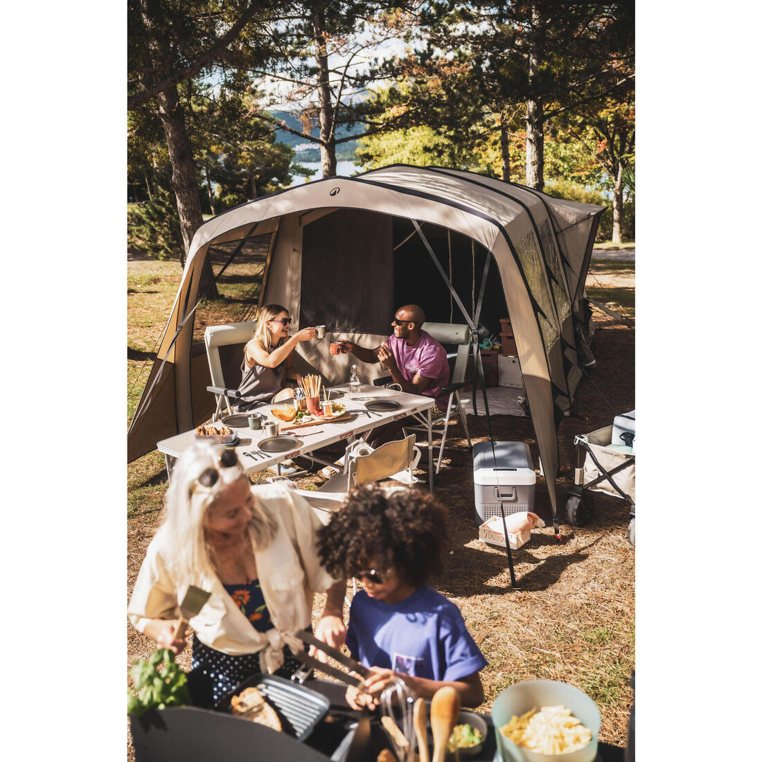 Grande table de camping pliante, 6 à 8 personnes