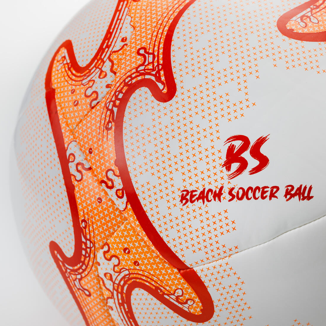 BALLON DE BEACH SOCCER HYBRIDE  LIGHT TAILLE 5 BLANC / ORANGE