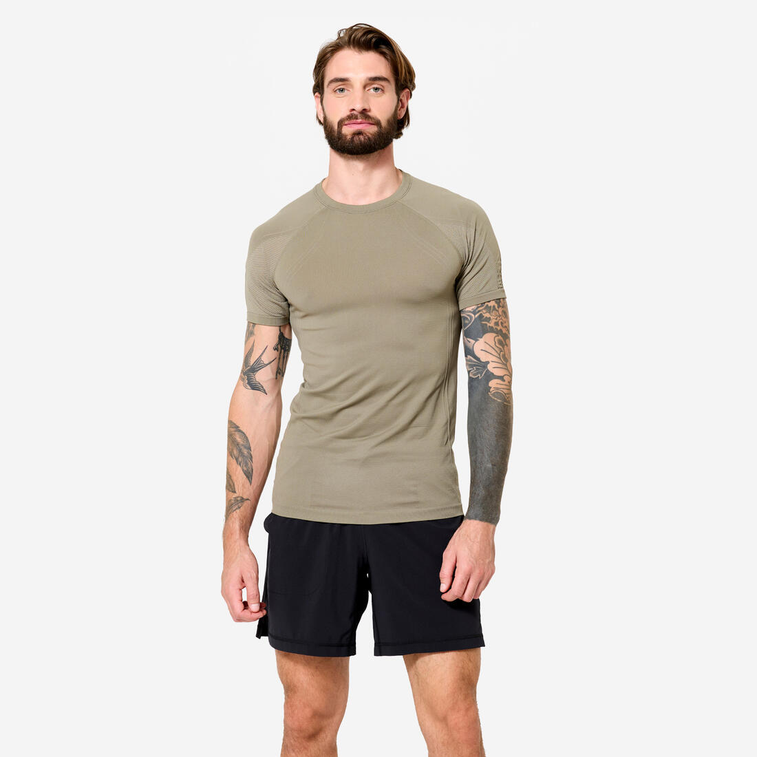 T-shirt de yoga seconde peau manches courtes homme