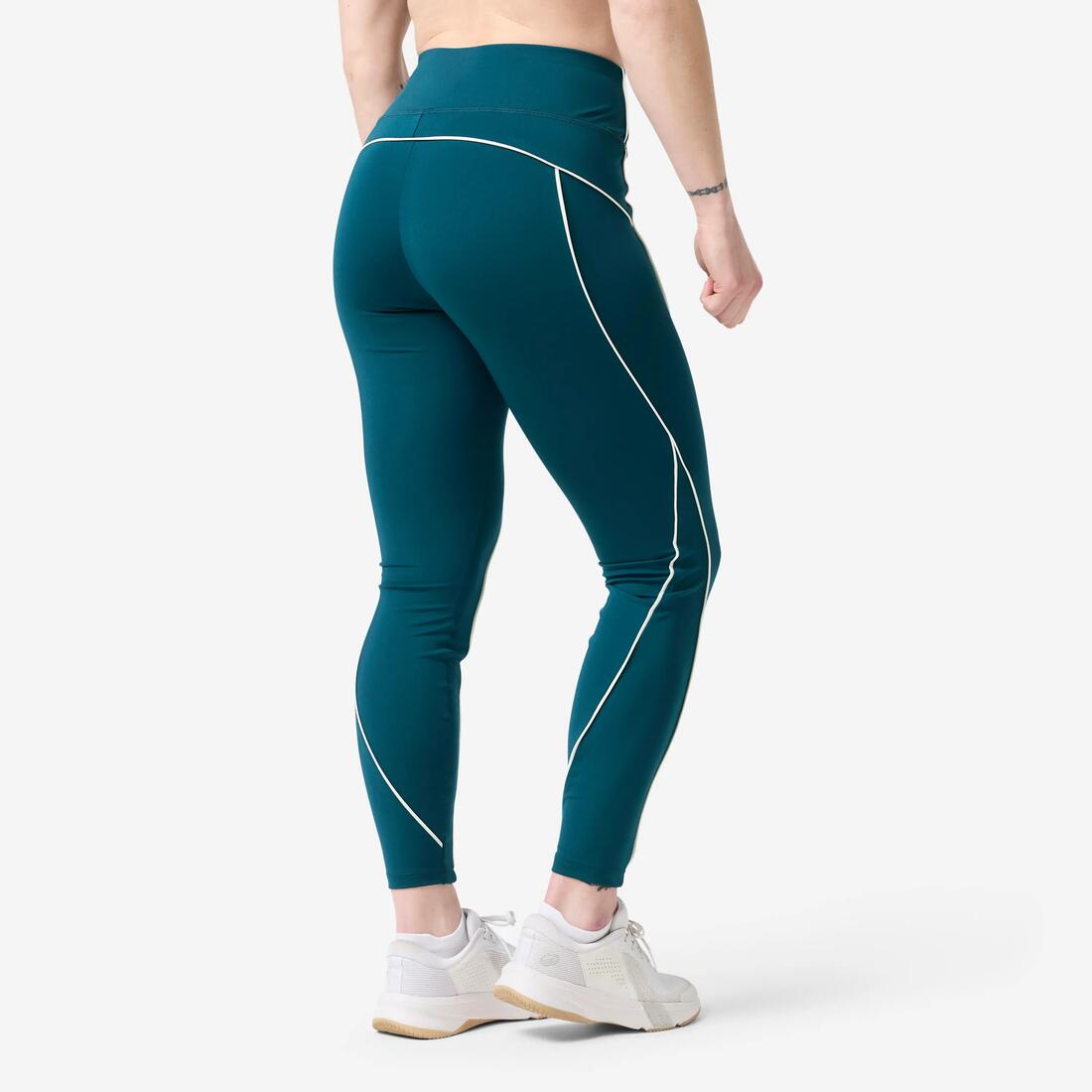 Legging taille haute femme, noir et