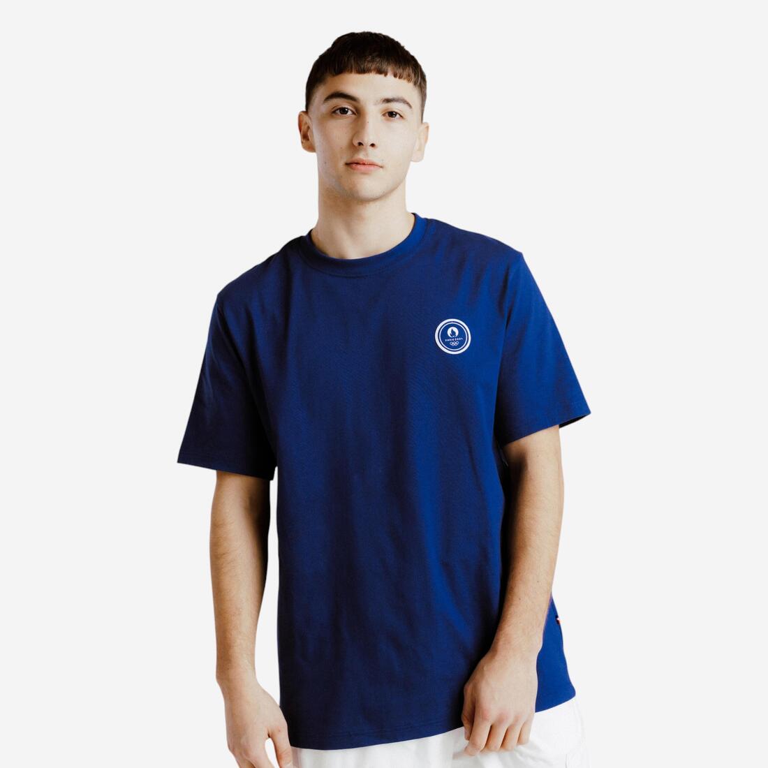 T-shirt Paris 2024 Homme Made in France – bleu encre