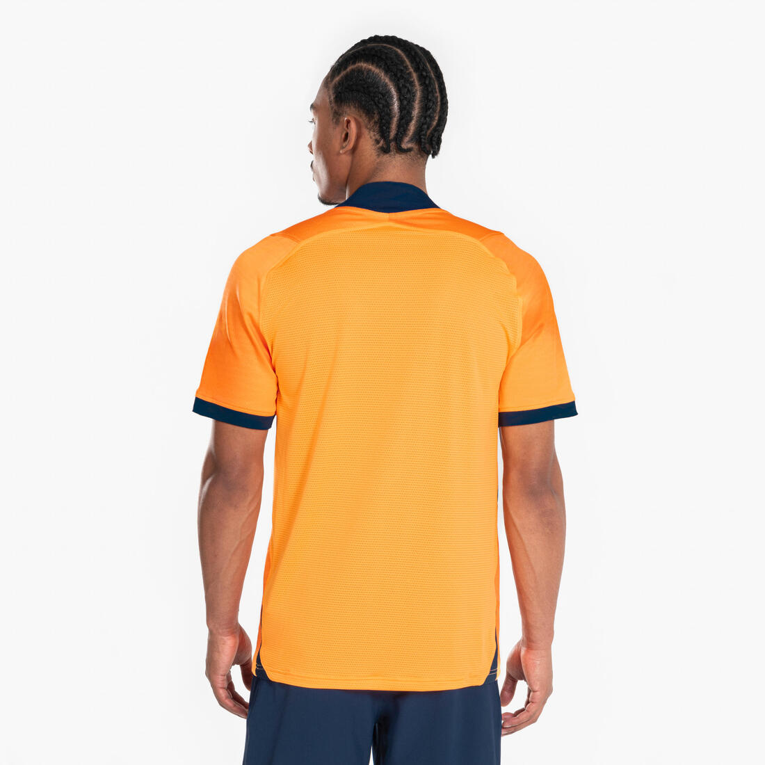 Maillot de Football CLR Adulte manches courtes Orange et Marine
