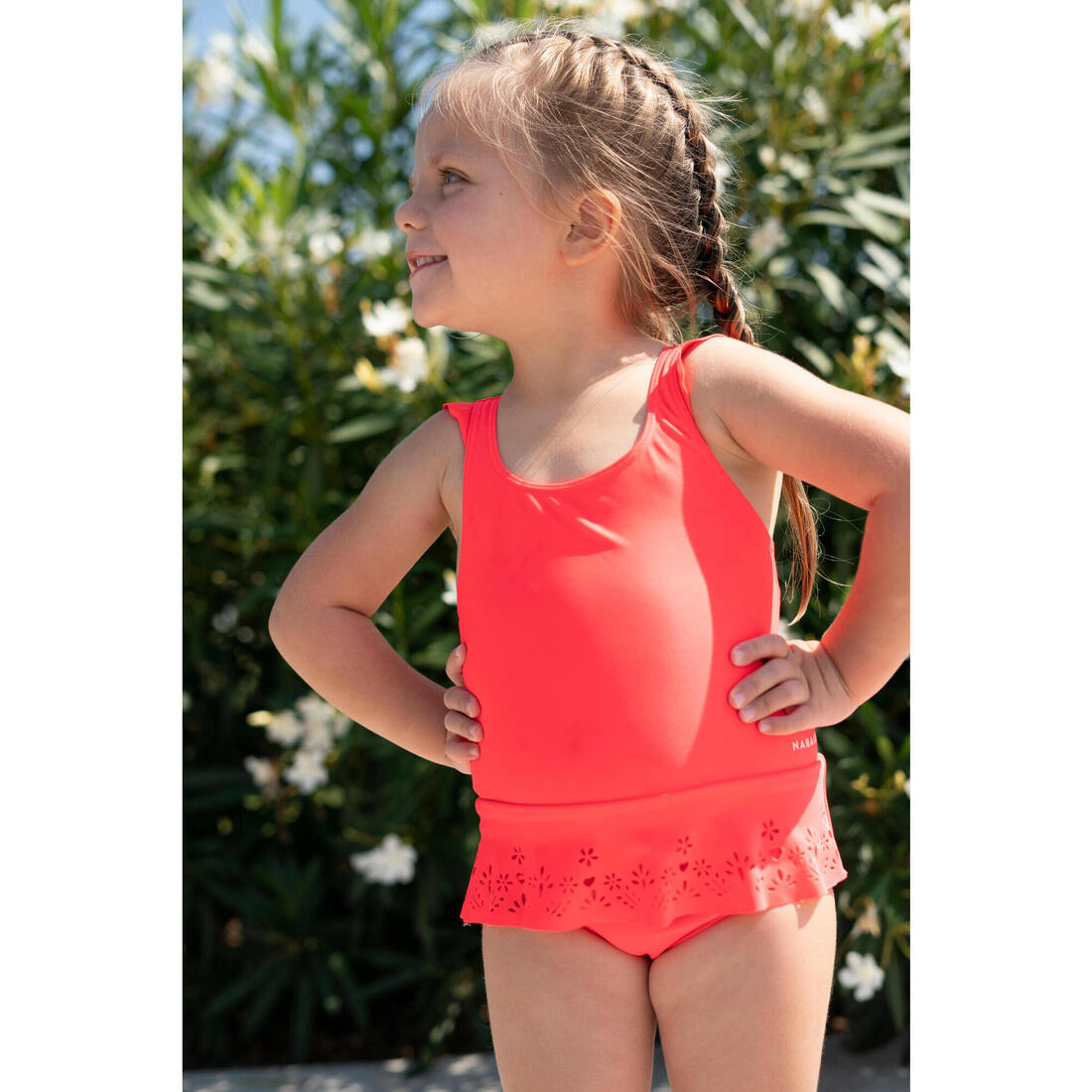 Maillot de bain 1 pièce bébé fille jupette