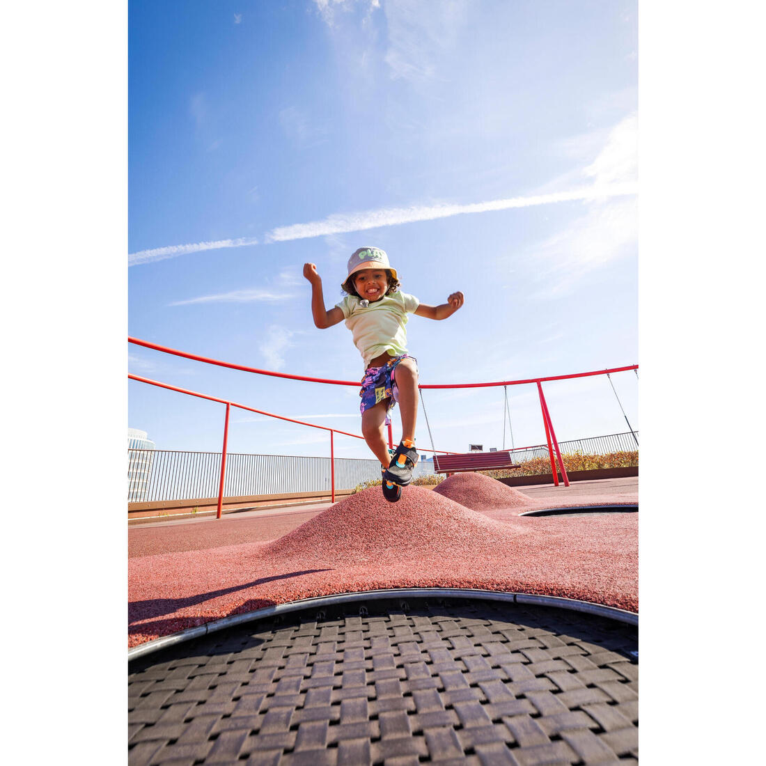 Chaussures Barefoot à scratch respirantes enfant, Stepper Fresh violet et