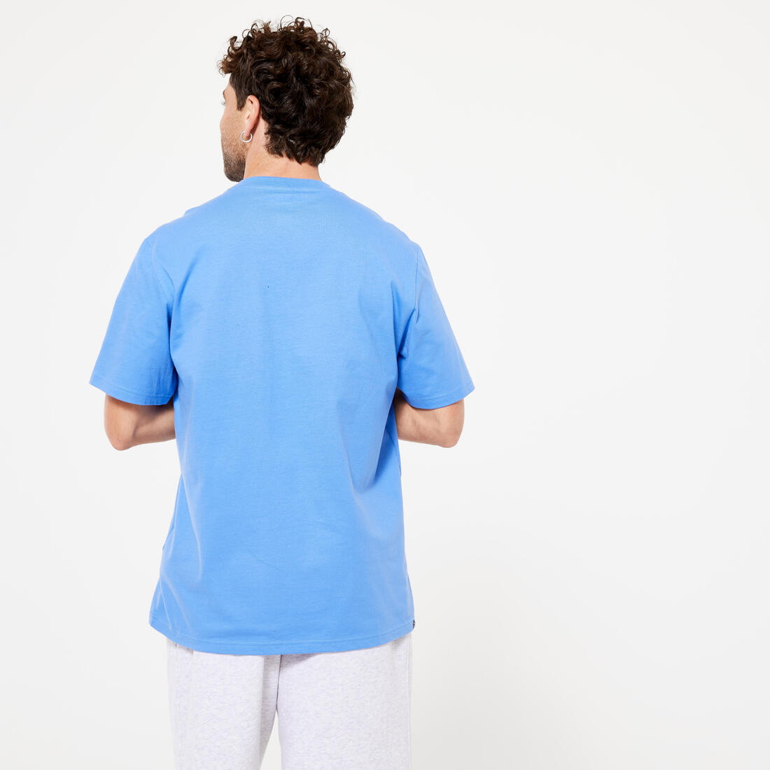 T-shirt fitness homme col rond manches courtes