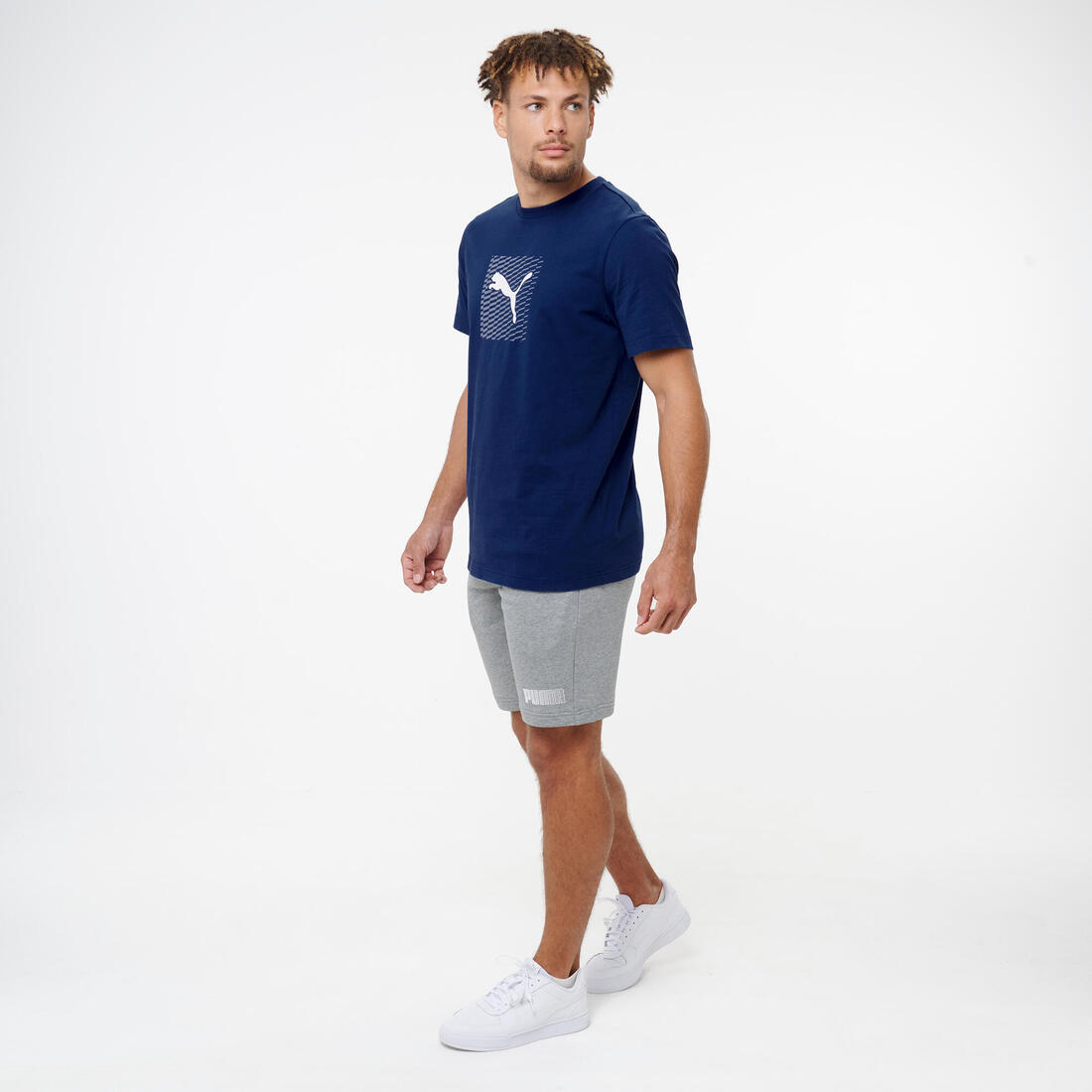 Short de fitness en coton homme
