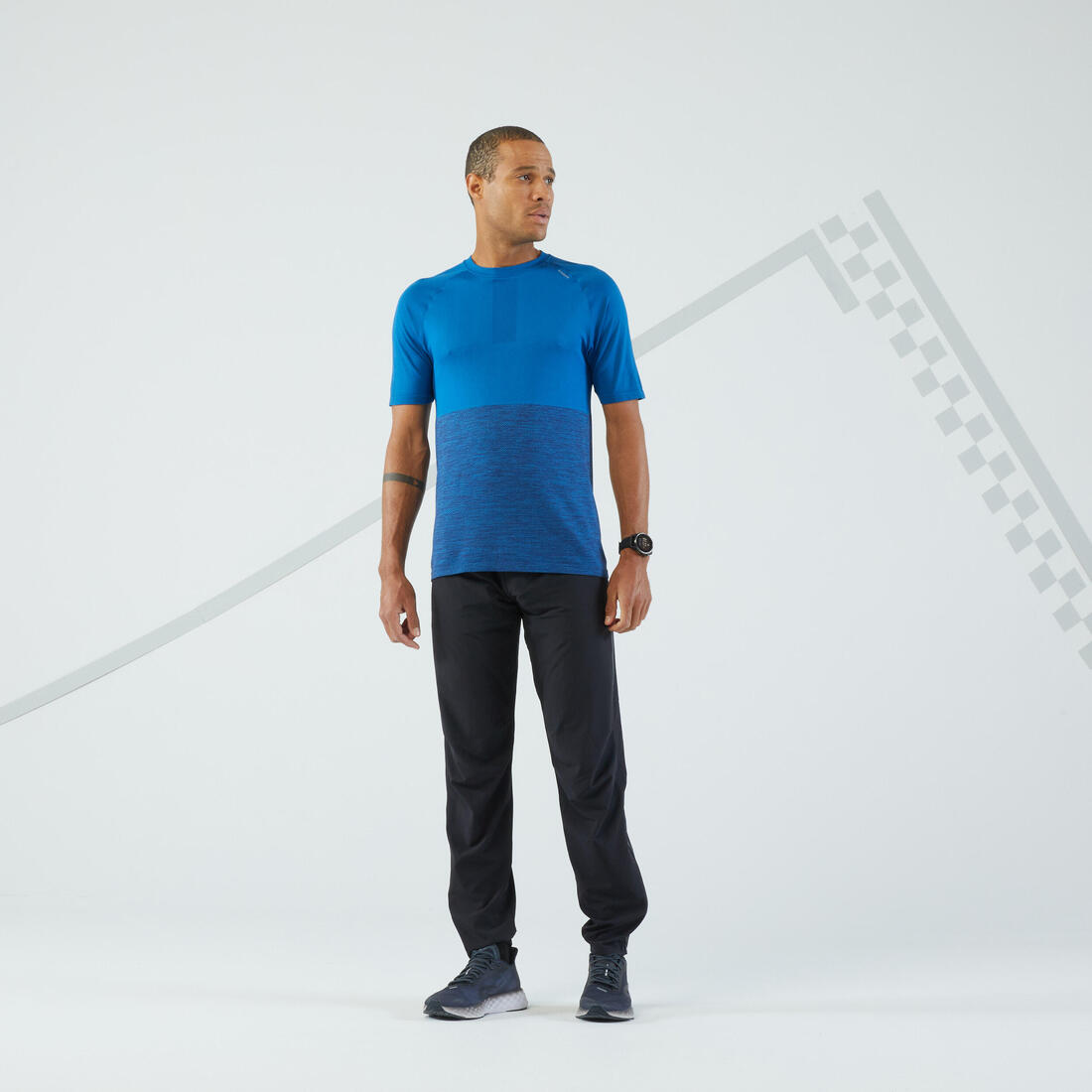 Pantalon de running léger homme - Kiprun run 500 light noir