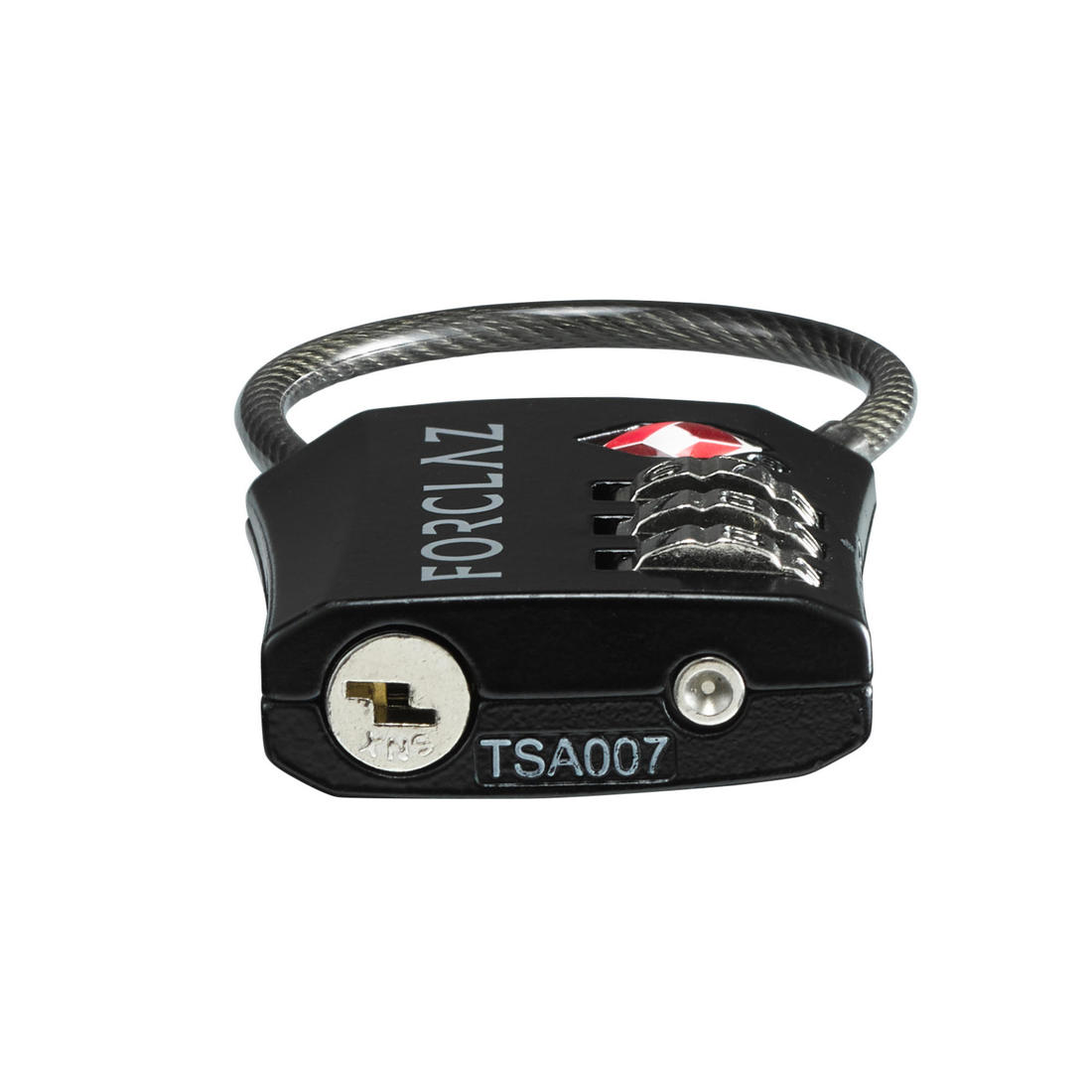 Cadenas à code de voyage câble, Travel TSA noir