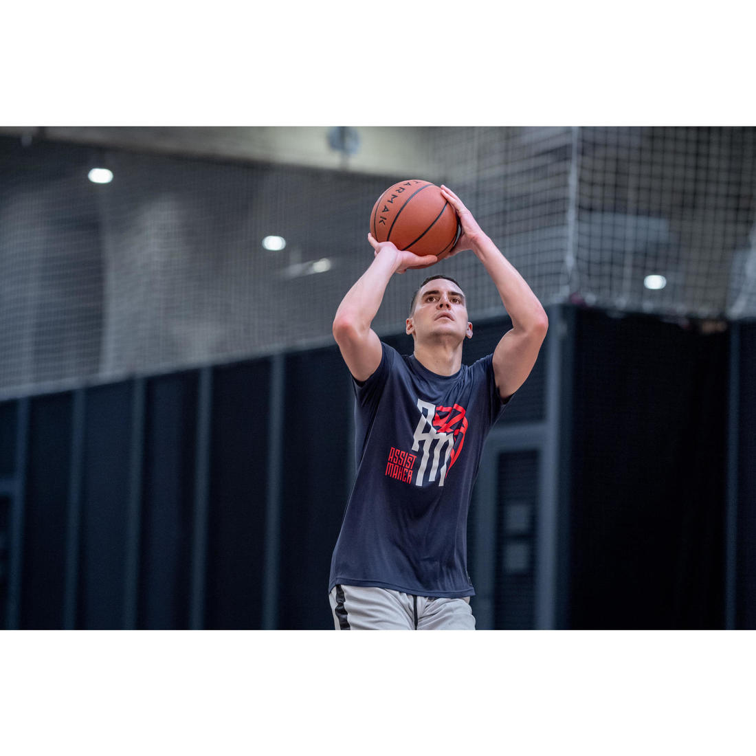 T-SHIRT / MAILLOT DE BASKETBALL HOMME TS500 BLANC 6 PHOTOS