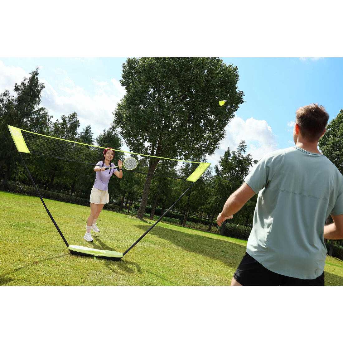 Kit Filet de Badminton Fun 3 Mètres - Bleu Roi