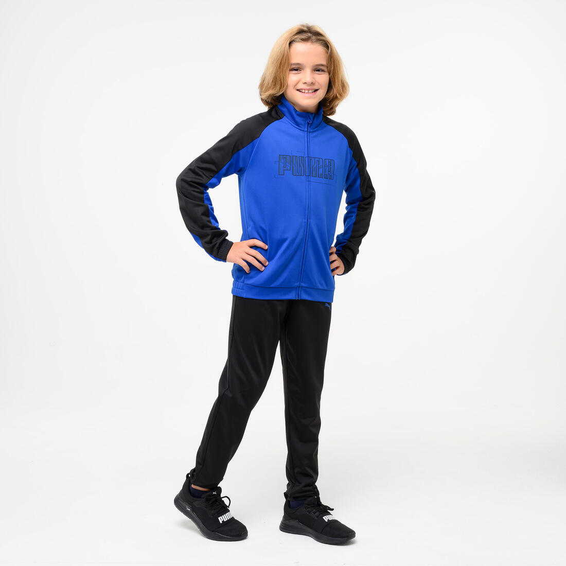 Ensemble de survêtement polyester enfant, bleu et – 8940807