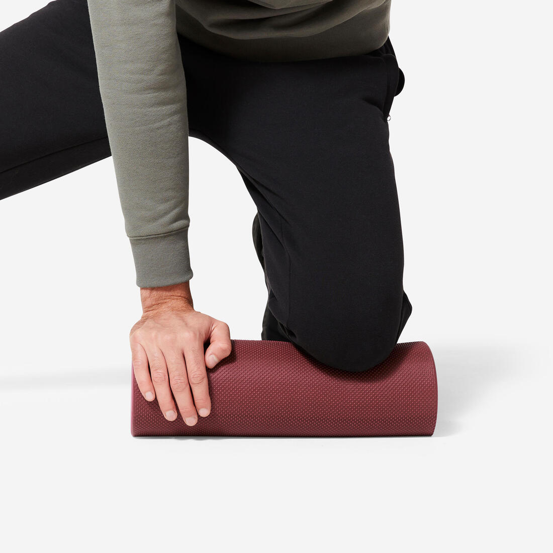 Rouleau en mousse de Pilates longueur 38 cm diamètre 13 cm, Foam roller violet