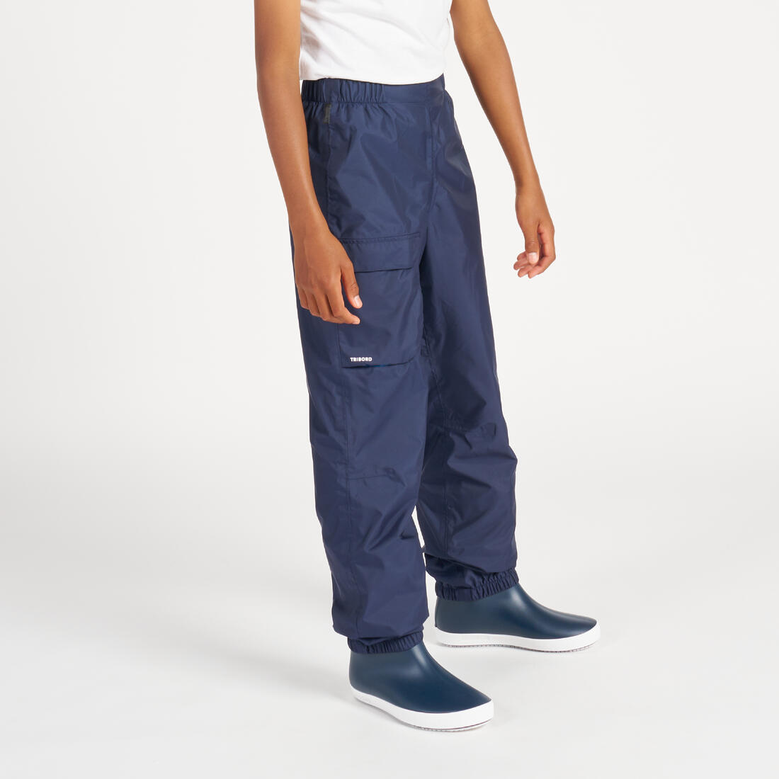 Surpantalon de pluie enfant, 100 bleu marine