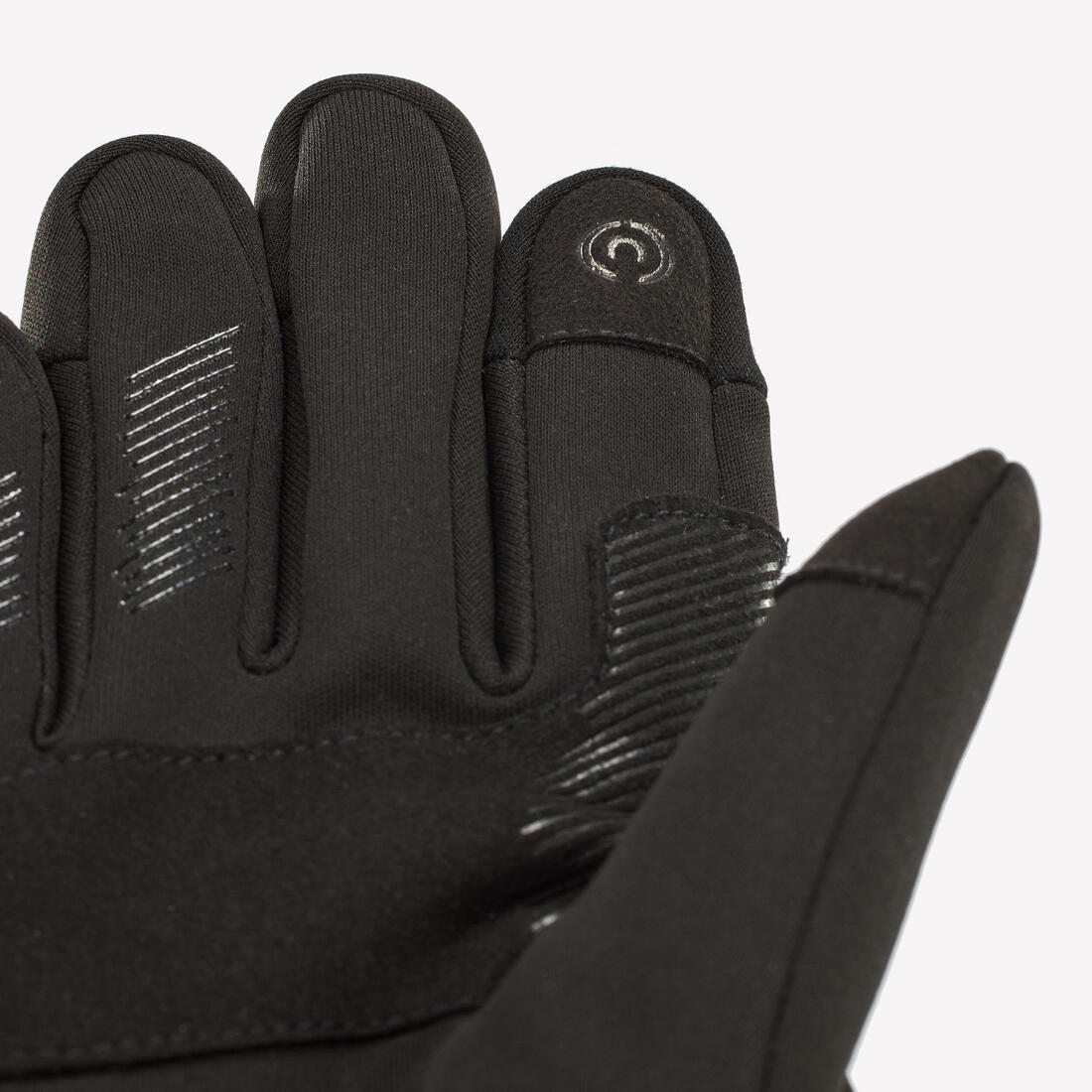 Gants tactiles et stretch enfant 6-14 ans, HIKE500 noir