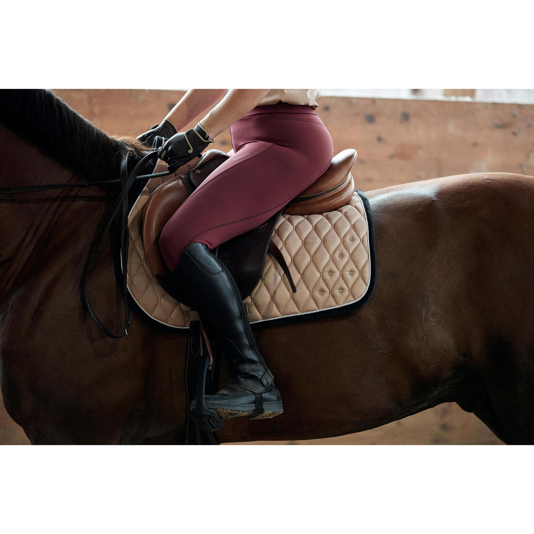 Tapis de selle équitation strass Cheval et Poney - 500