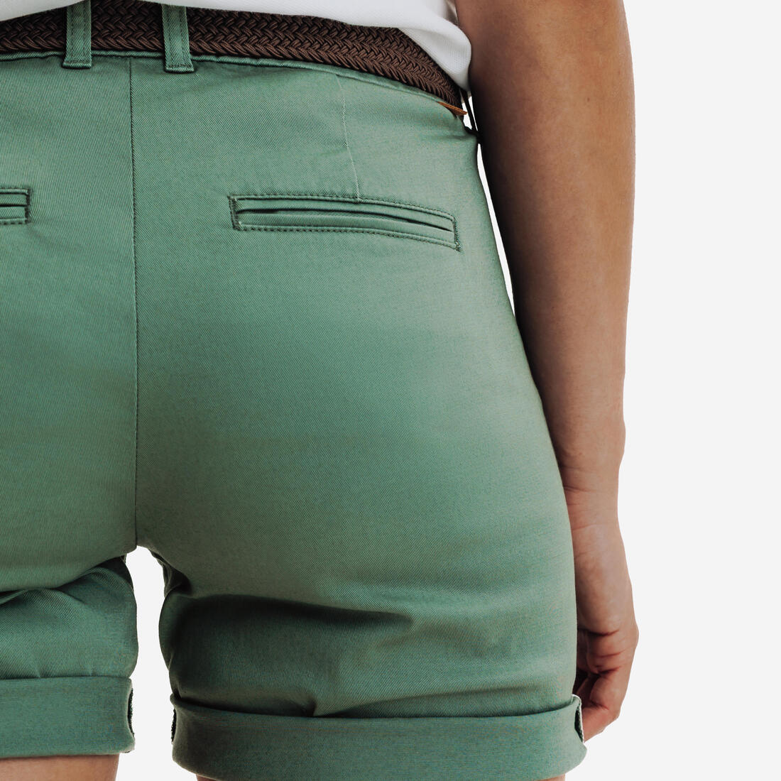 Short chino en coton golf Femme - MW500