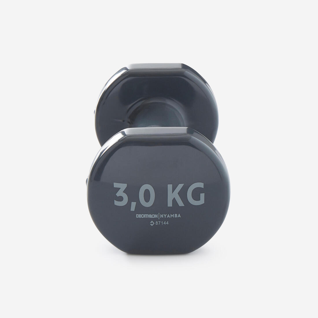 Paire d'haltères fitness 2*3 kg, gris, fonte en partie recyclée
