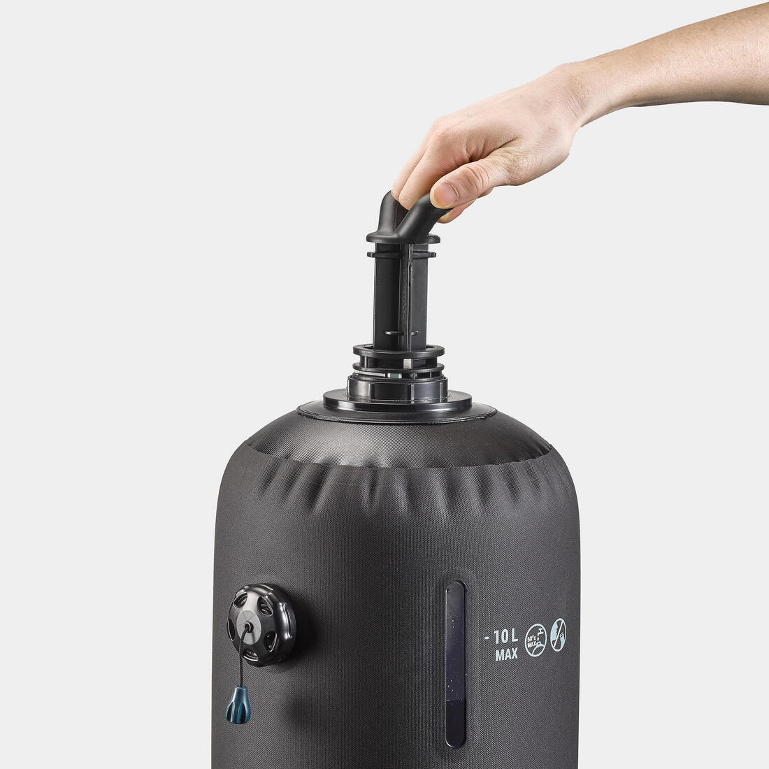 DOUCHE PRESSION SOLAIRE POUR LE CAMPING - 10 LITRES