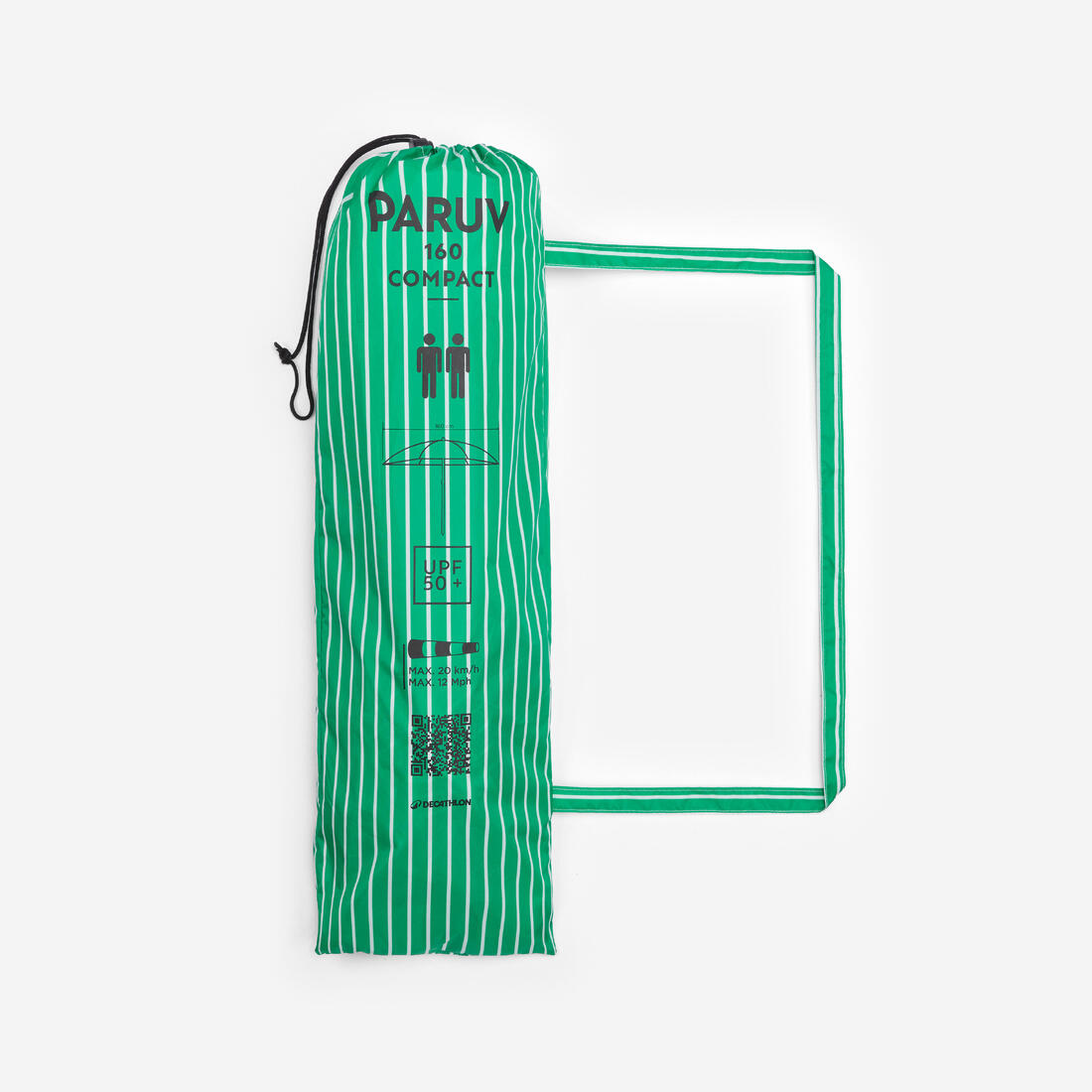 Parasol de plage compact 2 places upf 50+