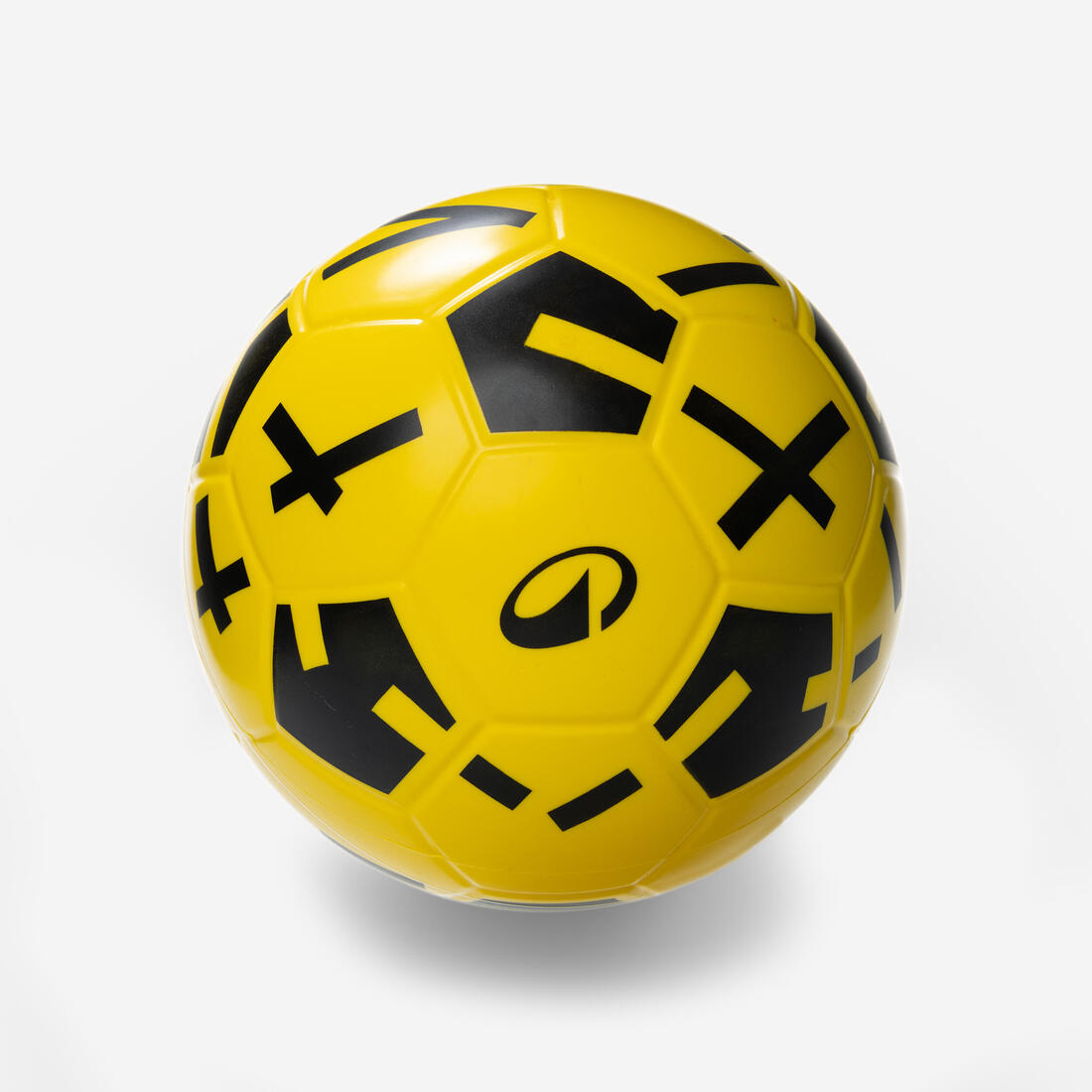 Ballon de football en mousse ballground 500 t4 jaune et noir