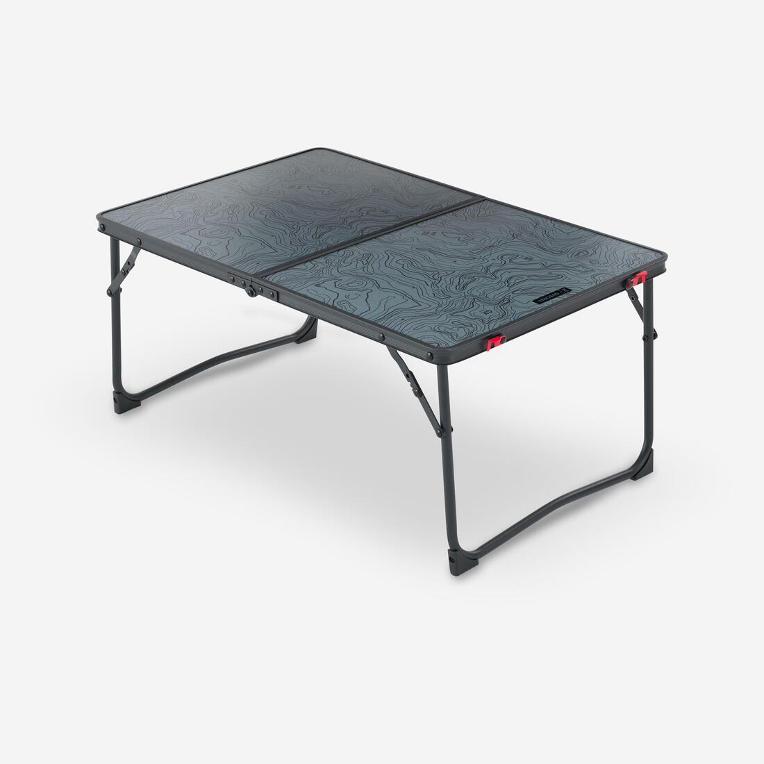 Table de camping basse pliante, 2 à 4 personnes, gris