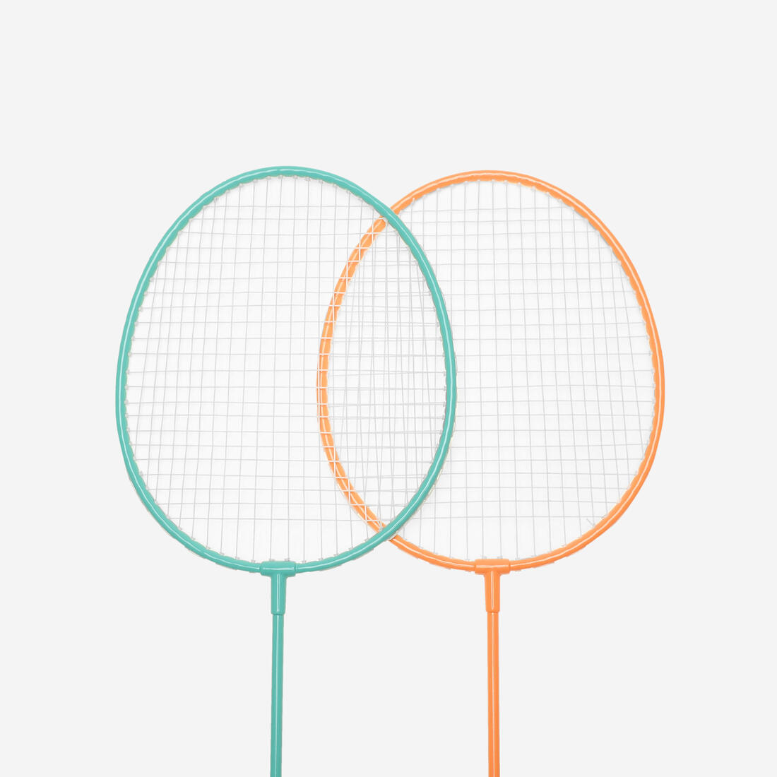 Set Raquettes de Badminton de Loisir Adulte Discover BR100Ad - Turquoise/Orange