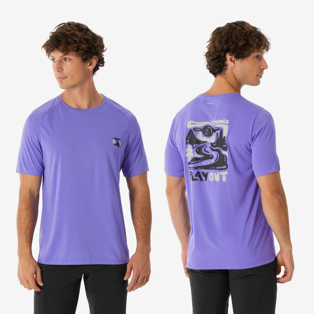 T-shirt de randonnée manches courtes - MH500 - homme