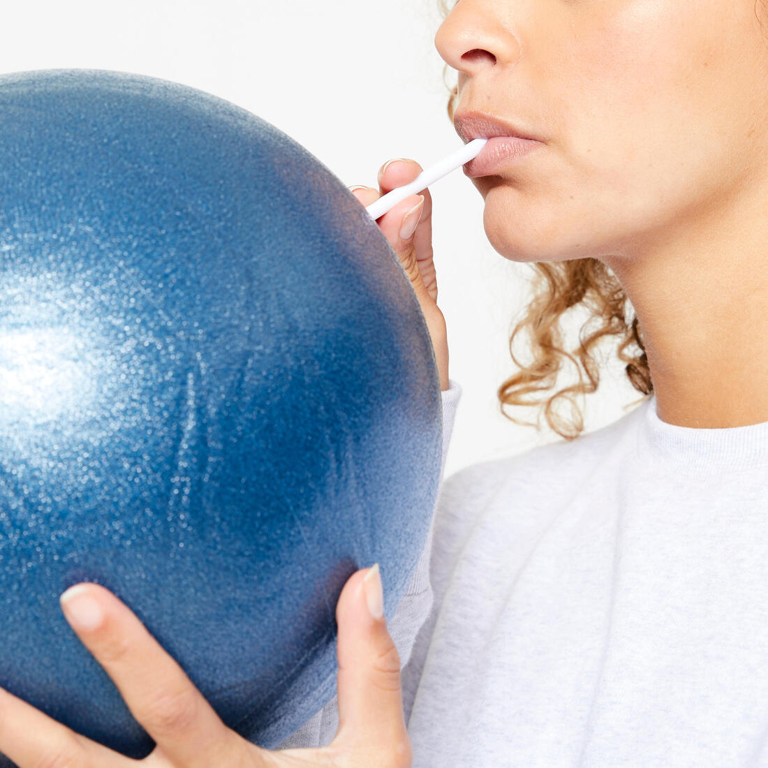 Soft ball de Pilates diamètre 240 mm, bleu