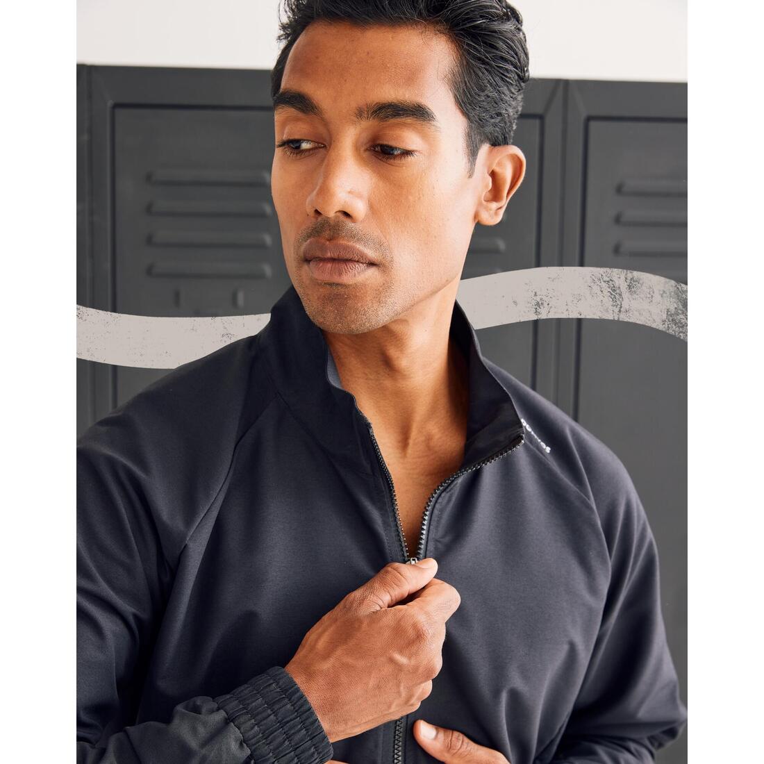 Veste de fitness standard respirant homme