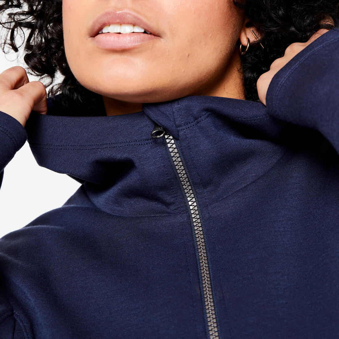 Sweat à capuche zippé femme