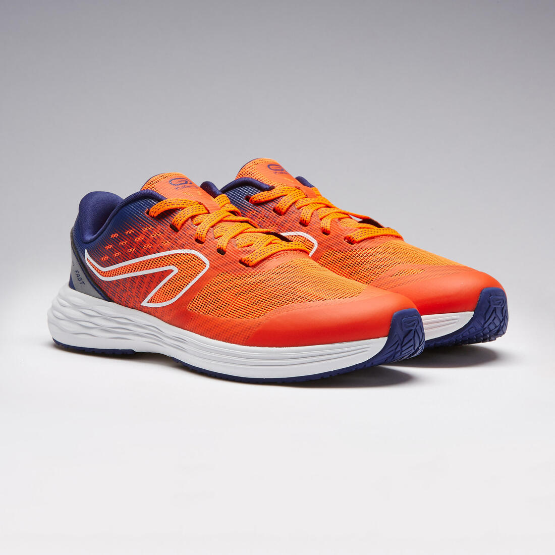 Chaussures de running Enfant -  Kiprun fast noires jaunes