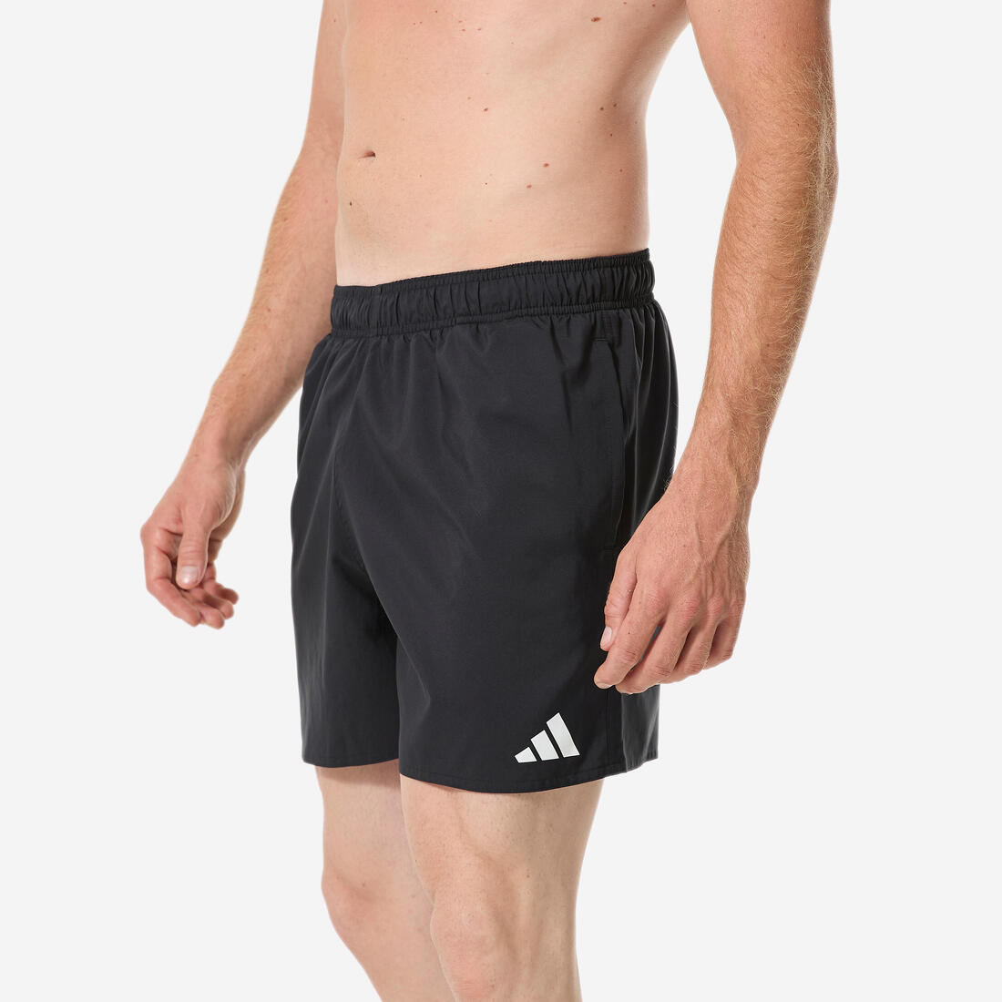 Short de bain homme, noir logo