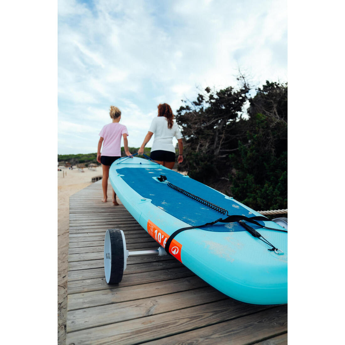 Pack Stand up paddle gonflable 10'6 ,1 ou 2 personnes (jusqu'à 130 kg)- 100 Bleu