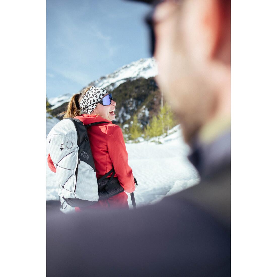 Polaire de randonnée montagne femme, MH500 full zip