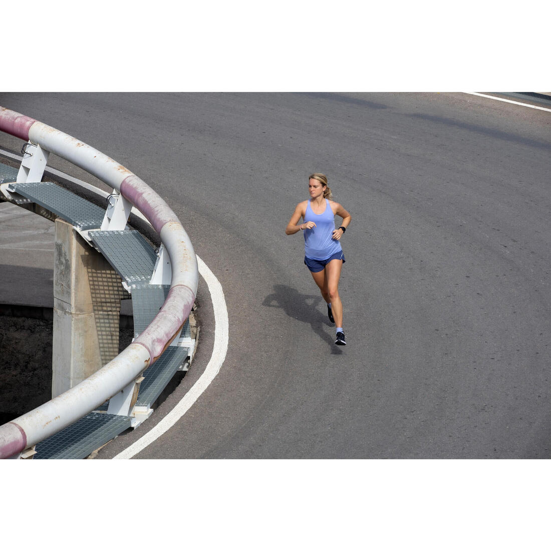 Débardeur running avec brassière intégrée femme - kiprun run 500 confort