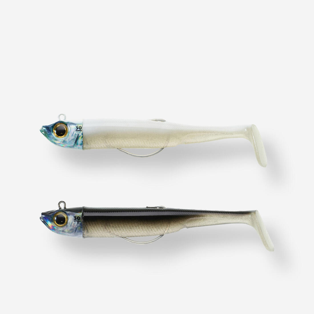 Kit leurres souples shad texan anchois ancho 120 12gr ayu en mer
