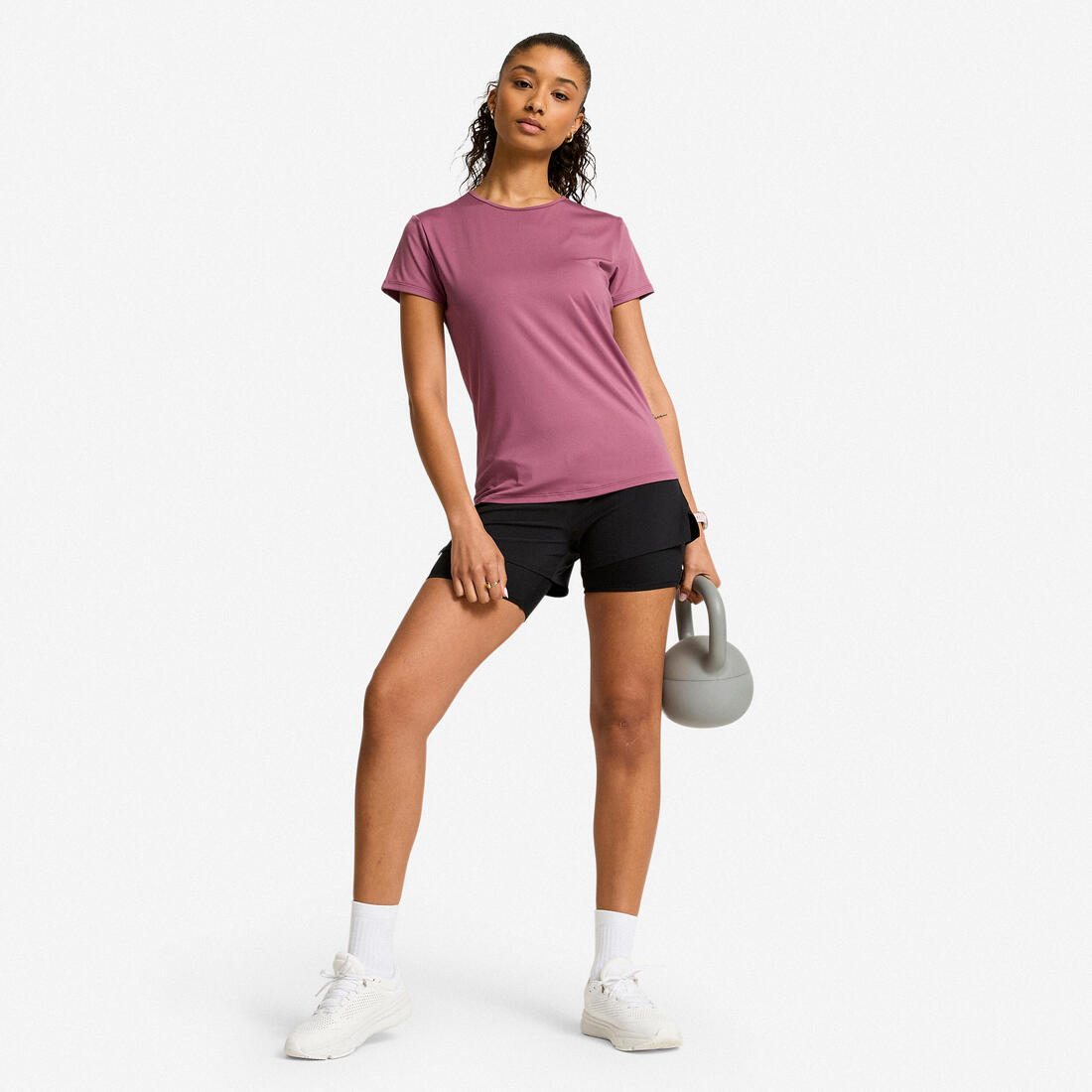 T-shirt manches courtes fitness cardio femme